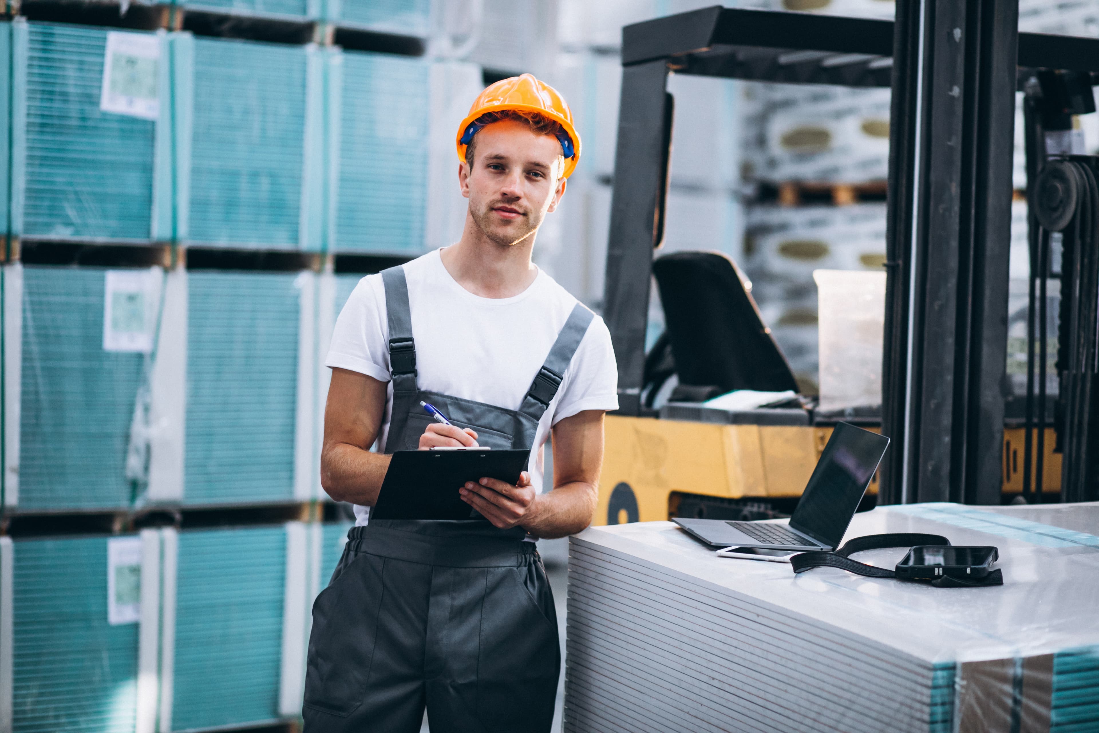 worker standing